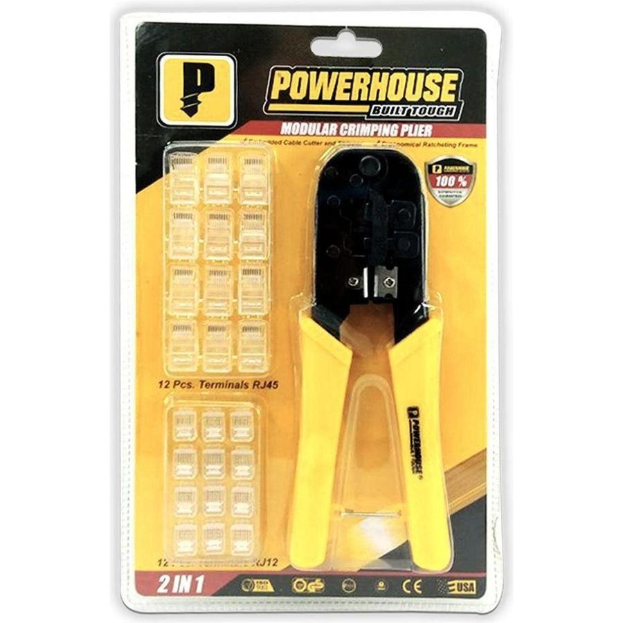 Powerhouse Powerhouse 2-In-1 Modular Telephone Crimping Plier, General Hardware Pliers & Cutters — Southend Philippines
