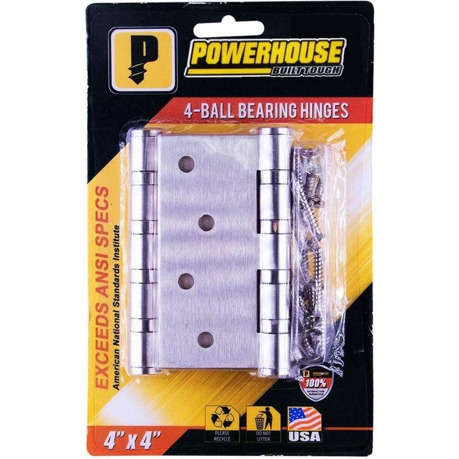Powerhouse 4-Ball Bearing Hinges (Stainless)