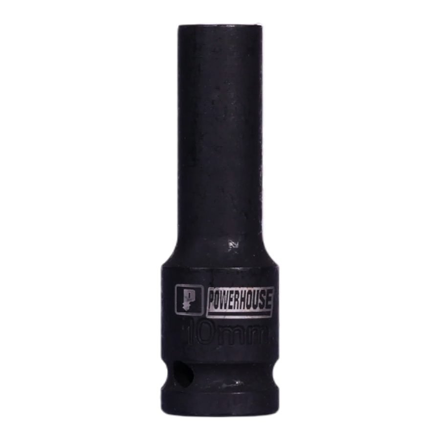 Powerhouse Deep Impact Socket Nut CR-MO 6 Points 1/2 Drive