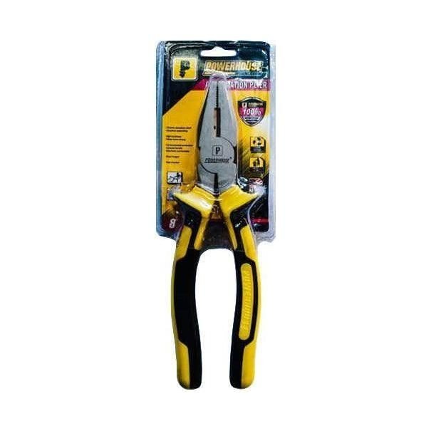 Powerhouse Dyna Grip Combination Pliers Nickel Plated