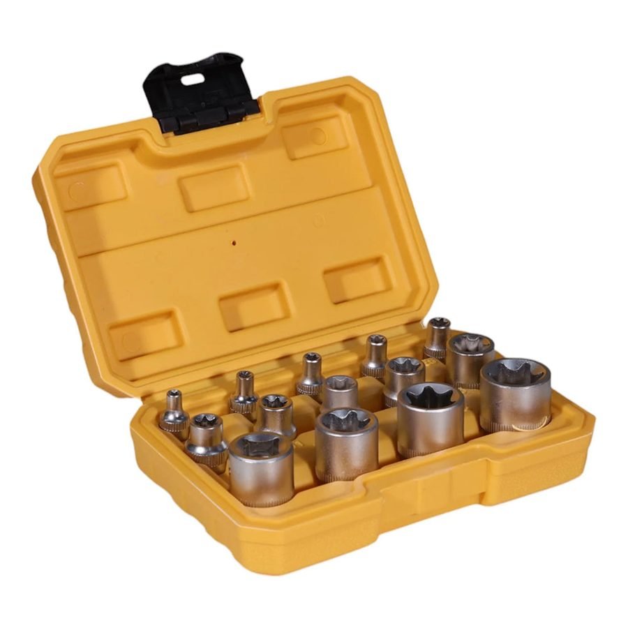 Powerhouse E-Type Socket CRV 1/2 Drive 14 PCS/SET