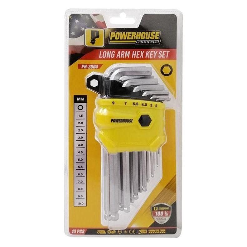 Powerhouse Powerhouse PH-2604 Hexagonal Allen Key Wrench - Ball End (Long), General Hardware Sockets & Ratchets — Southend Ph