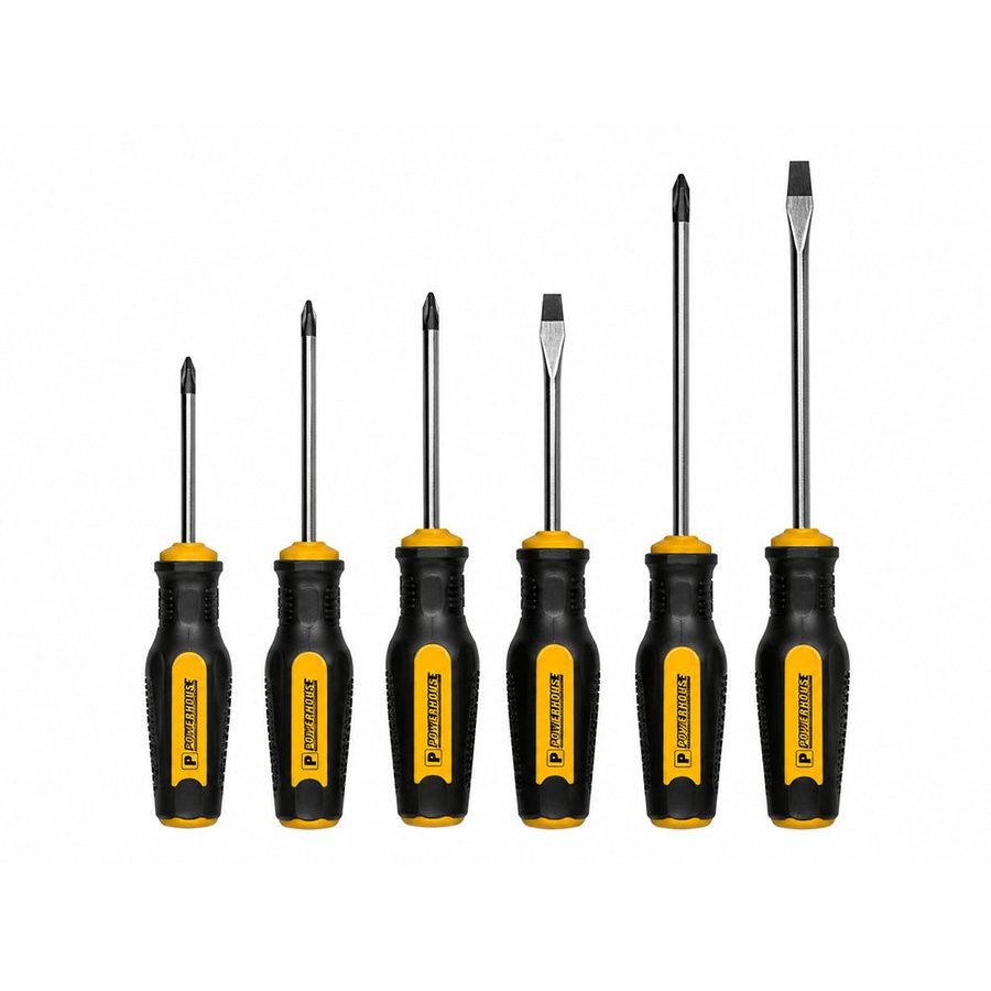 Powerhouse PH-SDS-6PC Cushion Grip Screwdriver Set 6 Pcs/Set