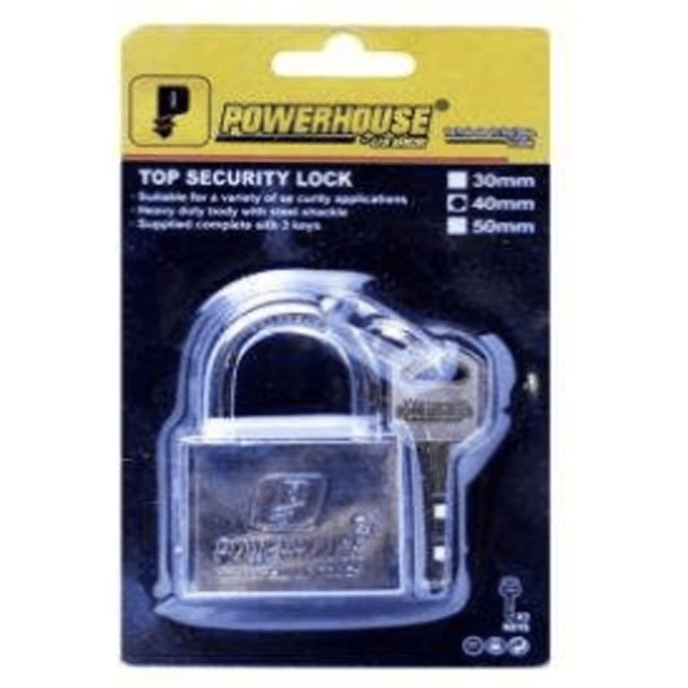 Powerhouse Powerhouse Top Security Padlock Short Shackle, General Hardware Locks, Hinges & Door Hardware — Southend Philippin