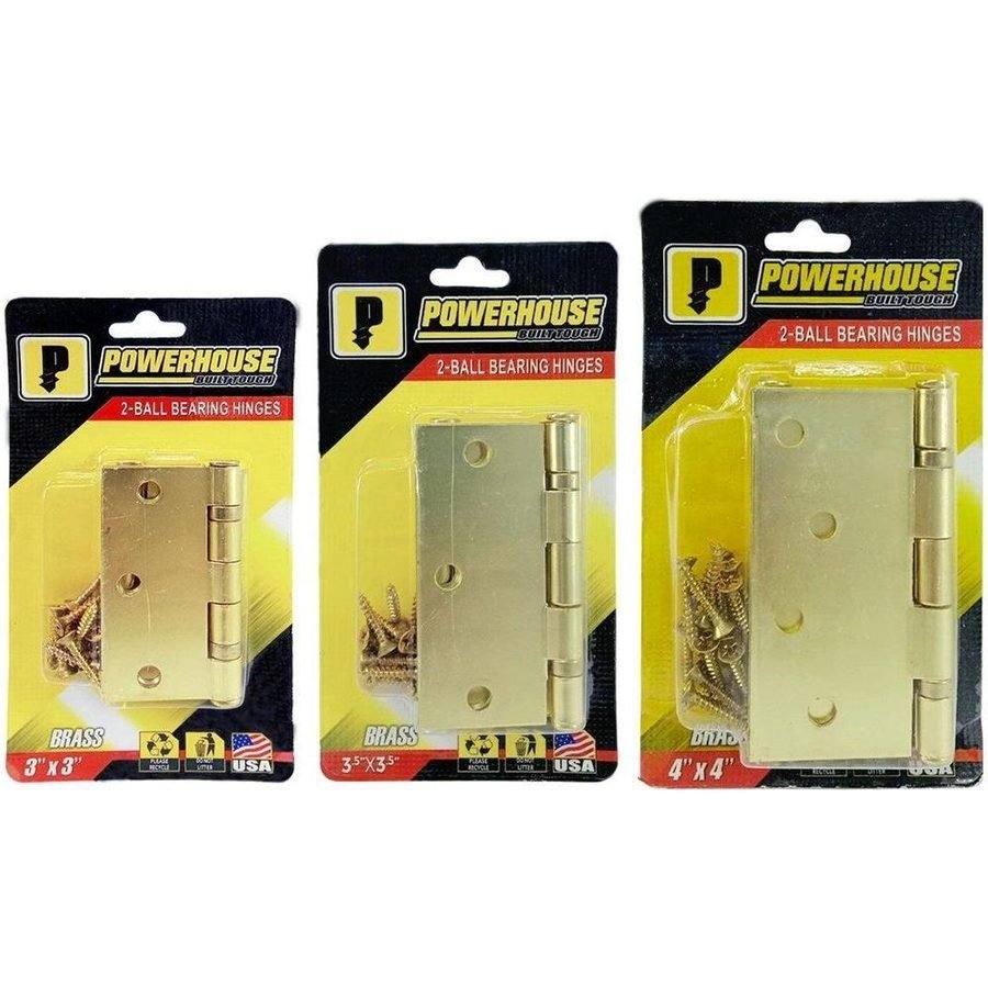 Powerhouse US3 2-Ball Bearing Hinges (Brass)