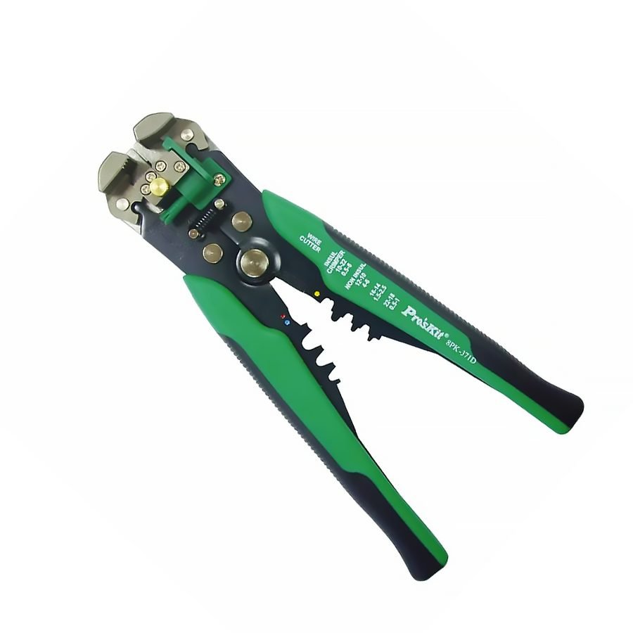 Pro'SKit Pro'SKit 8PK-371D Automatic Wire Stripper & Crimper 210mm, General Hardware Electricians' Tools — Southend Philippin