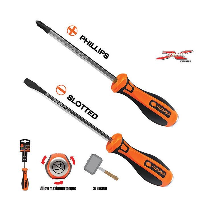 Pumpkin Pumpkin PM171 Franken Screwdriver Phillips / Slotted, General Hardware Screwdrivers — Southend Philippines