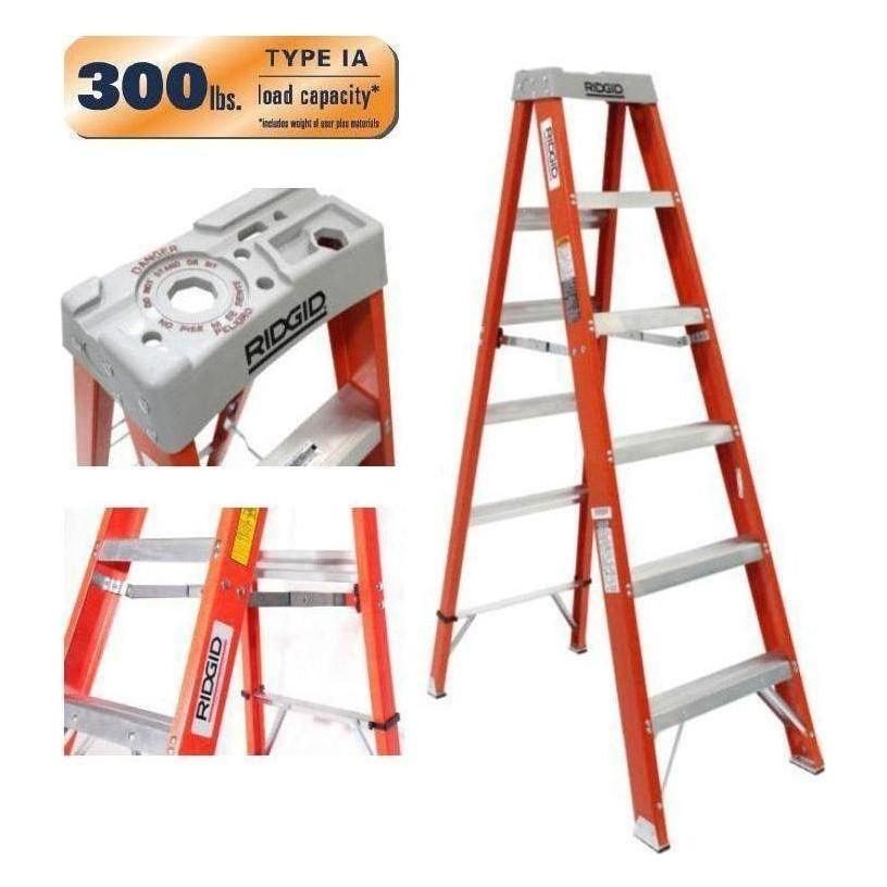 Ridgid Ridgid Fiberglass Industrial A-Type Ladder, General Hardware Ladders & Scaffold — Southend Philippines