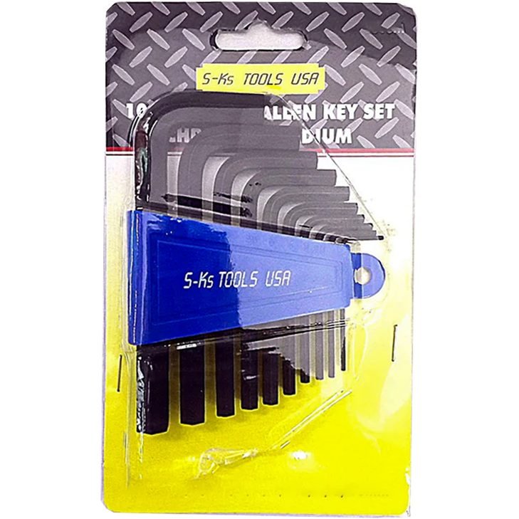 S-Ks S-Ks 10pcs. HW-6310A(S) Short Arm Allen Wrench Set 11/16-3/8", General Hardware Sockets & Ratchets — Southend Philippine