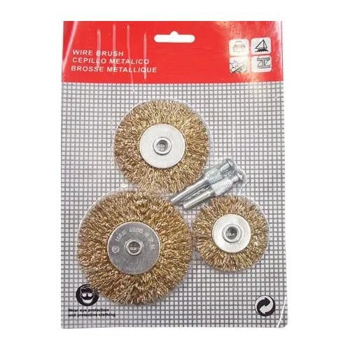 Solinnflex 8802 Wheel Wire Brush Set 3pcs With Detachable Arbor, General Hardware Brushes & Cleaning — Southend Philippines