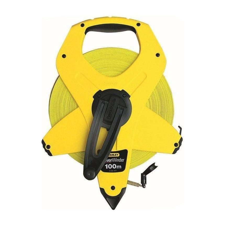 Stanley Stanley 34-777 PowerWinder Fiberglass Long Tape Measure (2-Sided Reading, General Hardware Measuring Tools — Southend