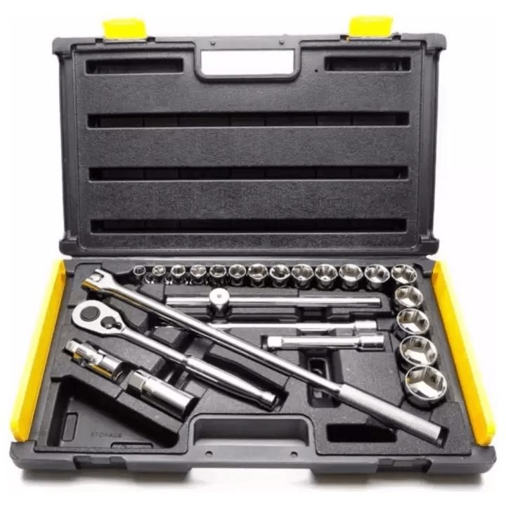 Stanley Stanley 86-589 1/2" Drive Socket Wrench Set 25pcs (10-32mm) 6pts, General Hardware Sockets & Ratchets — Southend Phil