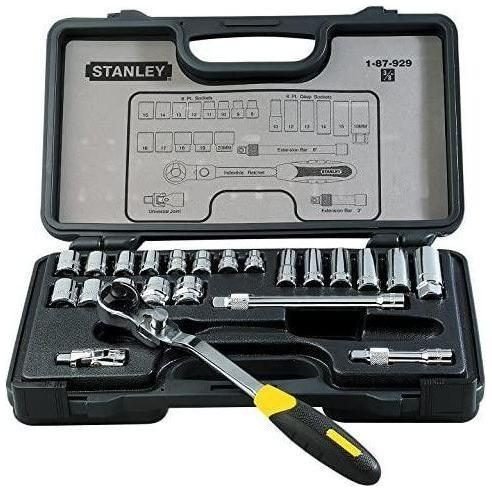 Stanley Stanley 87-929 Socket Wrench Set 3/8" Drive 13pcs (8-20mm) 6pts, General Hardware Sockets & Ratchets — Southend Phili