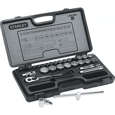 Stanley Stanley 89-094 1/2" Drive Socket Wrench Set 29pcs (8-34mm) 12 Pts, General Hardware Sockets & Ratchets — Southend Phi