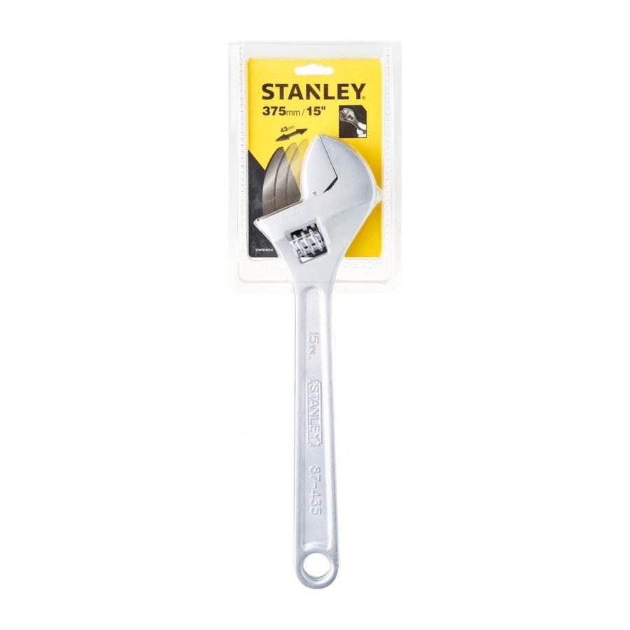 Stanley Stanley Adjustable Wrench (Satin Finish), General Hardware Wrenches — Southend Philippines