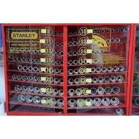 Stanley Stanley 1/2" Drive Socket Wrench Set With Steel Merchandiser, General Hardware Sockets & Ratchets — Southend Philippi