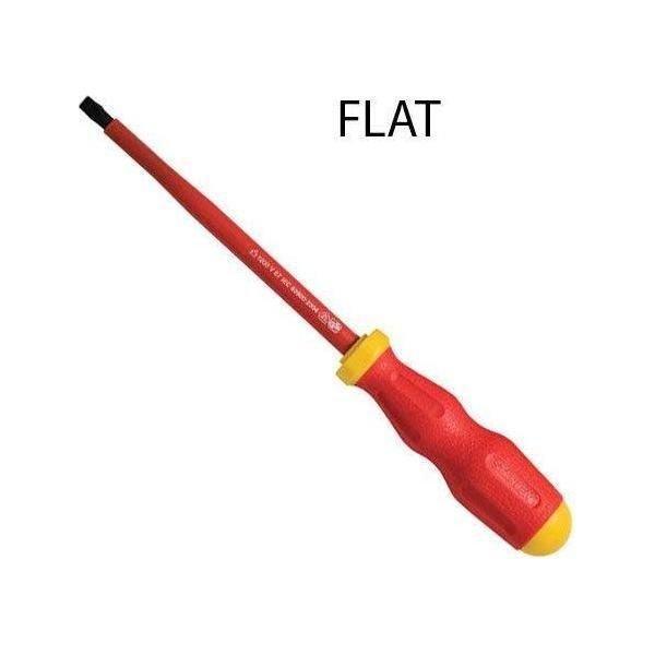 Stanley Stanley ST65969 VDE Flat Screwdriver 6.5 X 150mm (1/4" X 6"), General Hardware Screwdrivers — Southend Philippines
