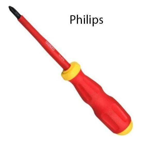 Stanley Stanley ST65974 VDE Philips Screwdriver PH2 X 100mm (1/4"X4"), General Hardware Screwdrivers — Southend Philippines
