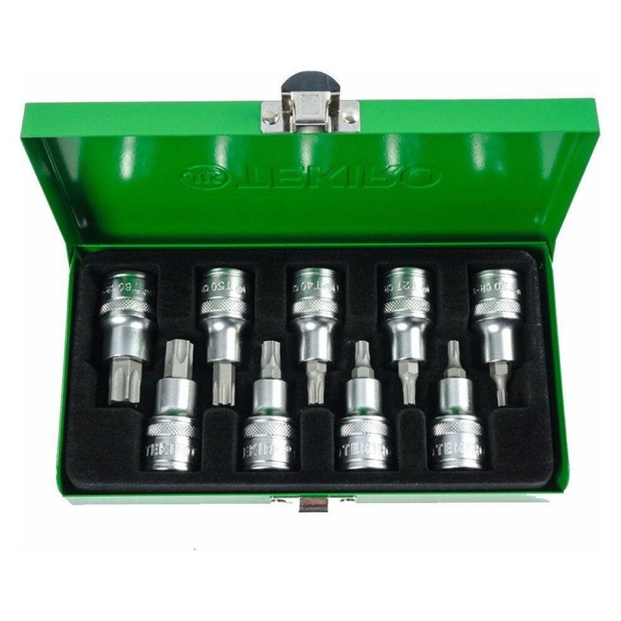 Tekiro Tekiro SC-SB0636 1/2" DR. Star Socket Bit Set 9 Pcs, General Hardware Sockets & Ratchets — Southend Philippines