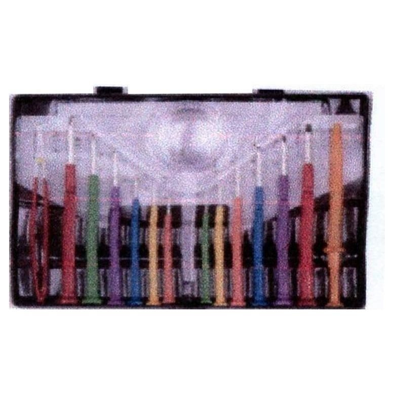 Topmax PSS-16-MAG 16pcs Precision Screwdriver Set With Magnifying Glass, General Hardware Screwdrivers & Bits — Southend Phil