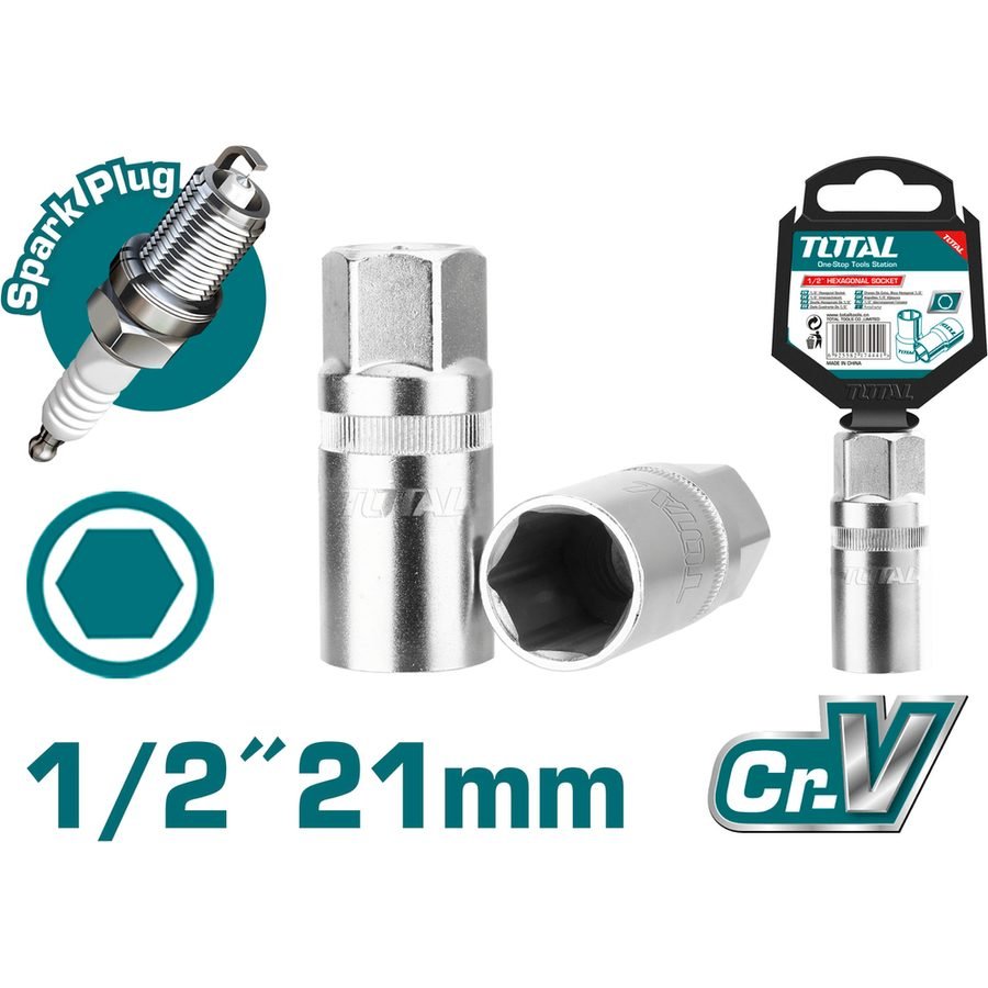 Total Total 1/2" Drive Spark Plug Socket Wrench, General Hardware Sockets & Ratchets — Southend Philippines