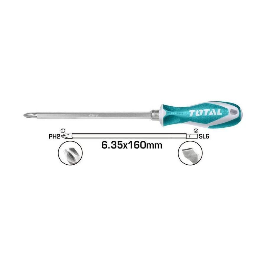 Total Total THT250226 2in1 Screwdriver Set, General Hardware Screwdrivers — Southend Philippines