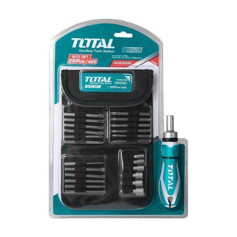 Total TACSD30266 26pcs Ratchet Screwdriver Set