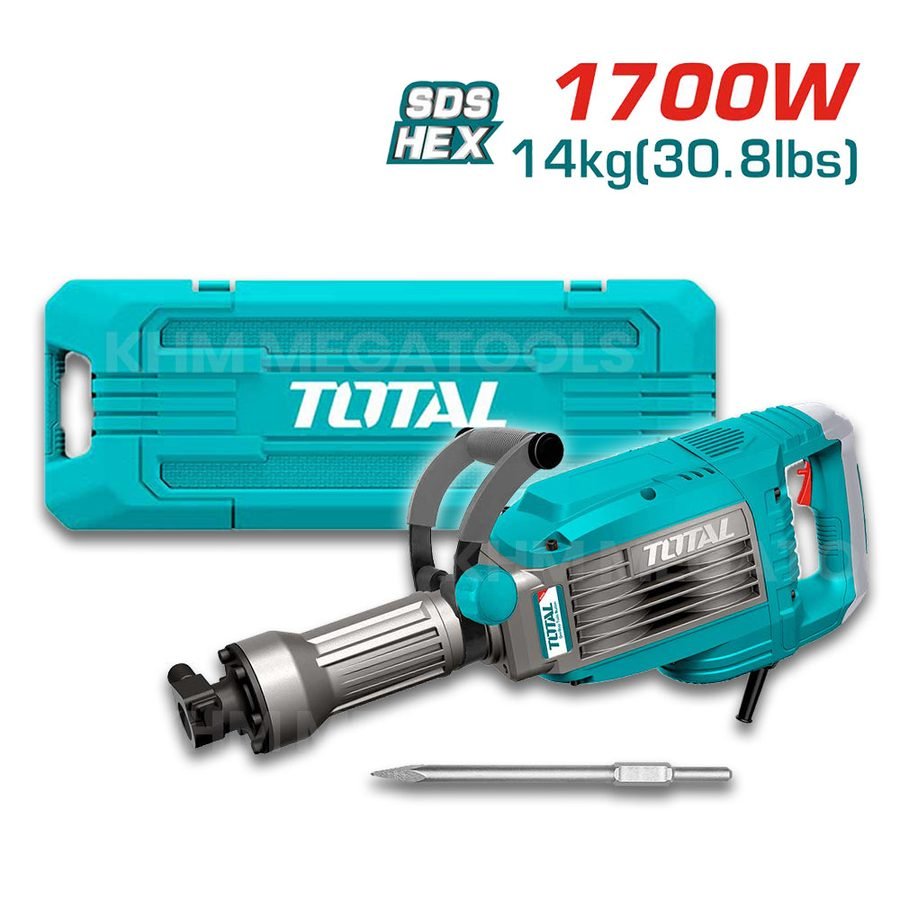 Total Total TH217068 Demolition Hammer 1700W 14kg, General Hardware Hammers & Chisels — Southend Philippines