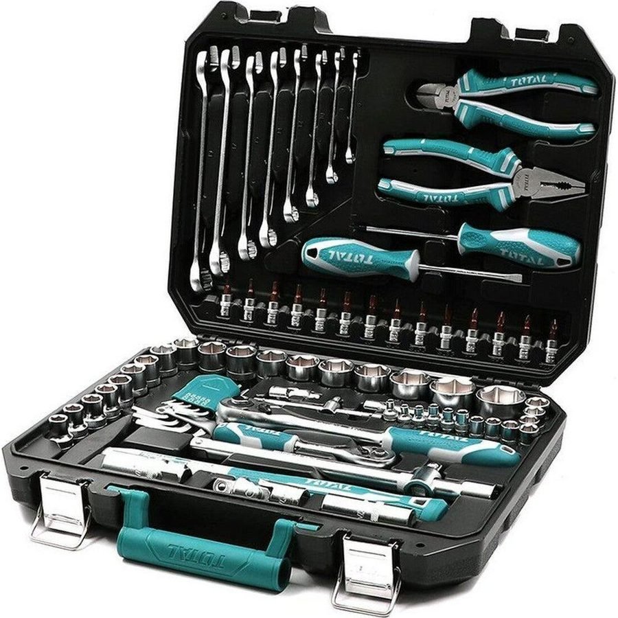 Total Total THKTHP21006 100 Pcs Hand Tools Set, General Hardware Hammers & Chisels — Southend Philippines