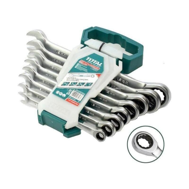 Total Total THT102RK086 8pcs Ratcheting Combination Wrench Set 8-19mm, General Hardware Wrenches — Southend Philippines