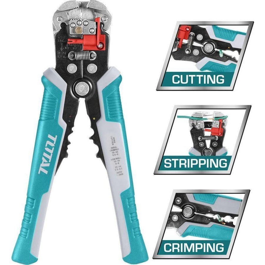 Total Total THT15246 Automatic Wire Stripper 210mm, General Hardware Pliers & Cutters — Southend Philippines