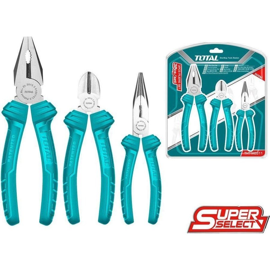 Total THT1K0311 3pcs Pliers Set