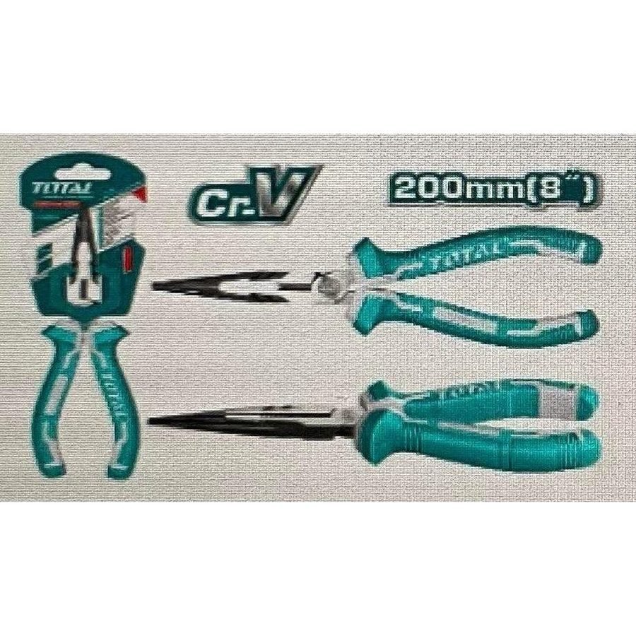 Total Tht2207806 Long Nose Pliers 8"