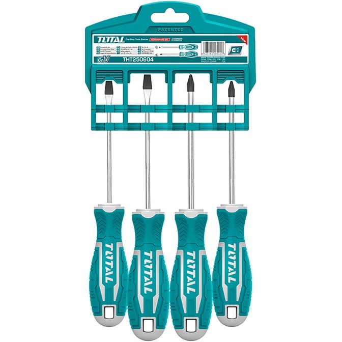 Total Total THT250604 4pcs Screwdriver Set, General Hardware Screwdrivers & Bits — Southend Philippines