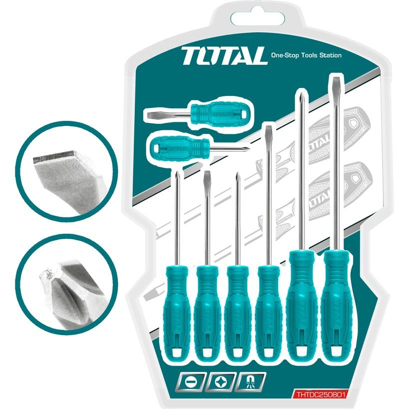 Total Total THTDC250801 8pcs Screwdriver Set, General Hardware Screwdrivers & Bits — Southend Philippines