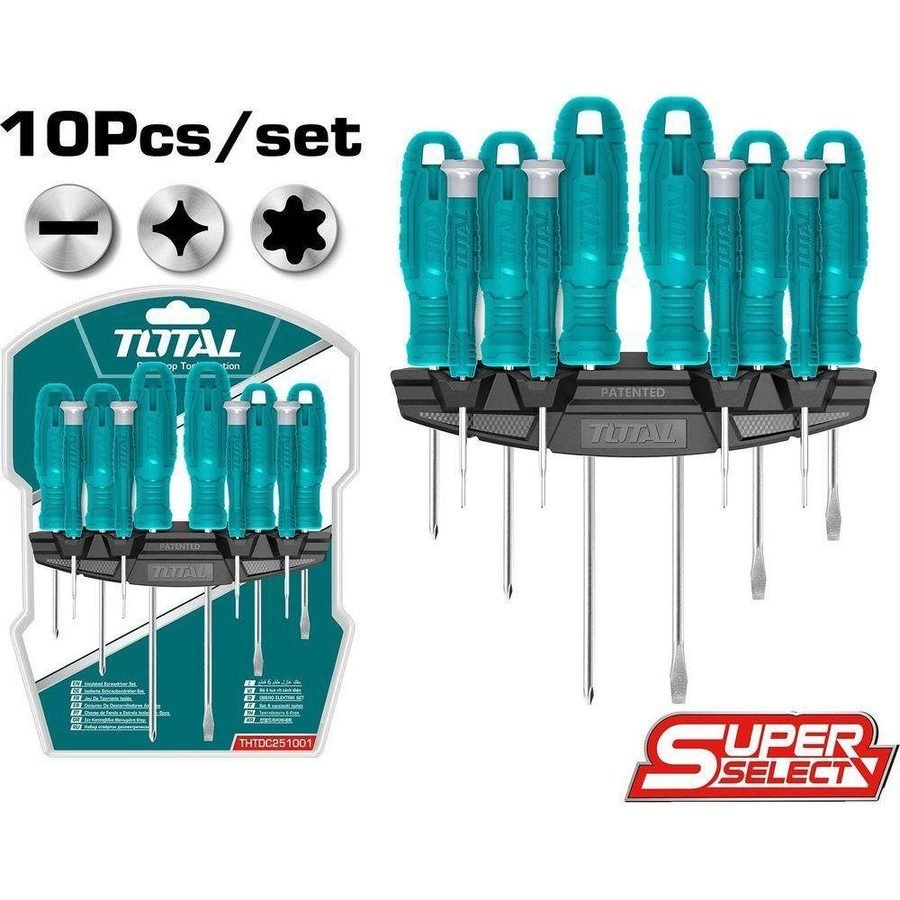 Total Total THTDC251001 10pcs Screwdriver Set, General Hardware Screwdrivers — Southend Philippines