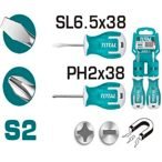 Total Total THTS20206 2pcs Screwdriver 38mm Set, General Hardware Screwdrivers — Southend Philippines