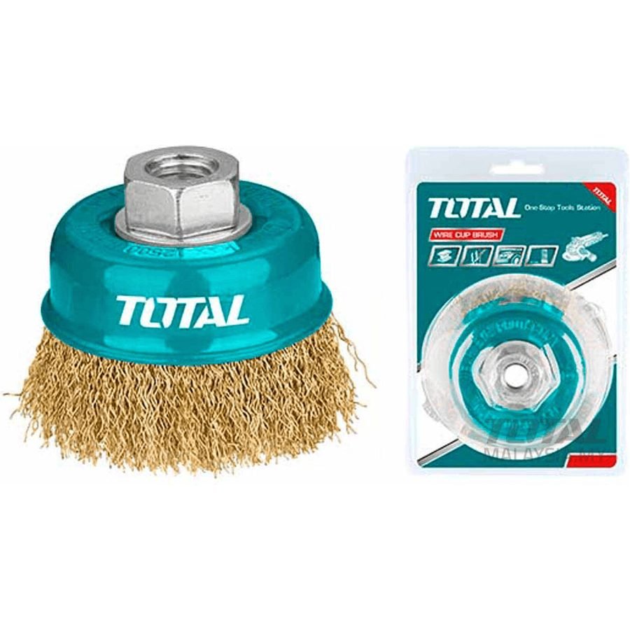Total Total TAC31031.2 Wire Cup Brush Plain Type (75mm), General Hardware Brushes & Cleaning — Southend Philippines
