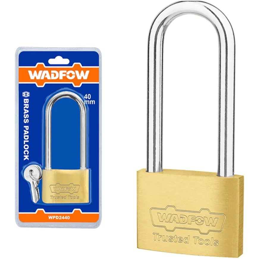 Wadfow Wadfow Brass Padlock Long Shackle, General Hardware Lifting, Jacks & Rigging — Southend Philippines