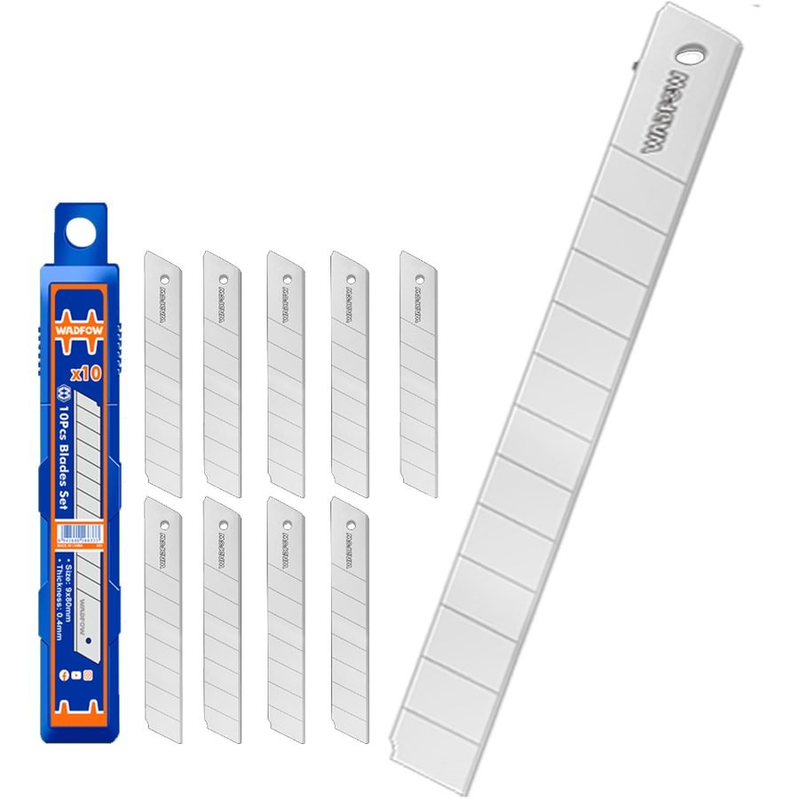 Wadfow Wadfow Snap-Off Knife Blade Set 10PCs, General Hardware Saws & Knives — Southend Philippines