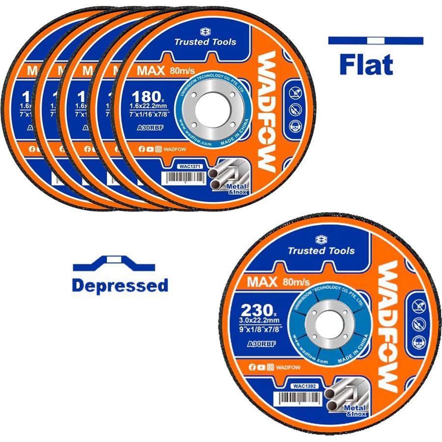 Wadfow Wadfow WAC2L06 Abrasive Metal Cutting And Grinding Disc 6 Pcs, General Hardware Abrasives & Files — Southend Philippin