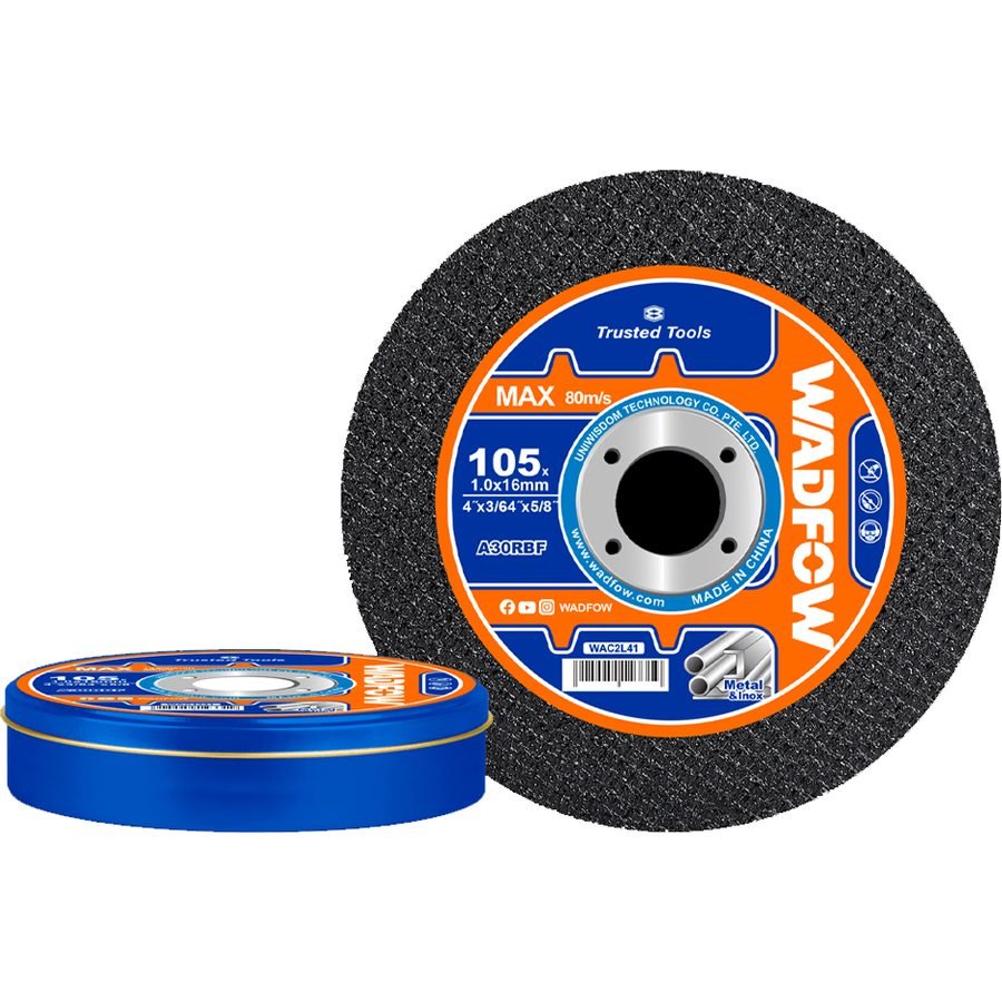 Wadfow Wadfow WAC2L41 Abrasive Metal Cutting Disc 4" 15 Pcs, General Hardware Abrasives & Files — Southend Philippines