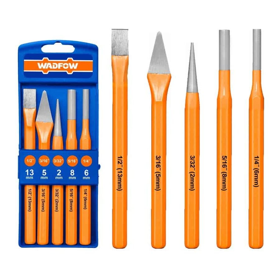 Wadfow Wadfow WCC8395 Cold Chisel And Punch Set 5 Pcs, General Hardware Hammers & Chisels — Southend Philippines