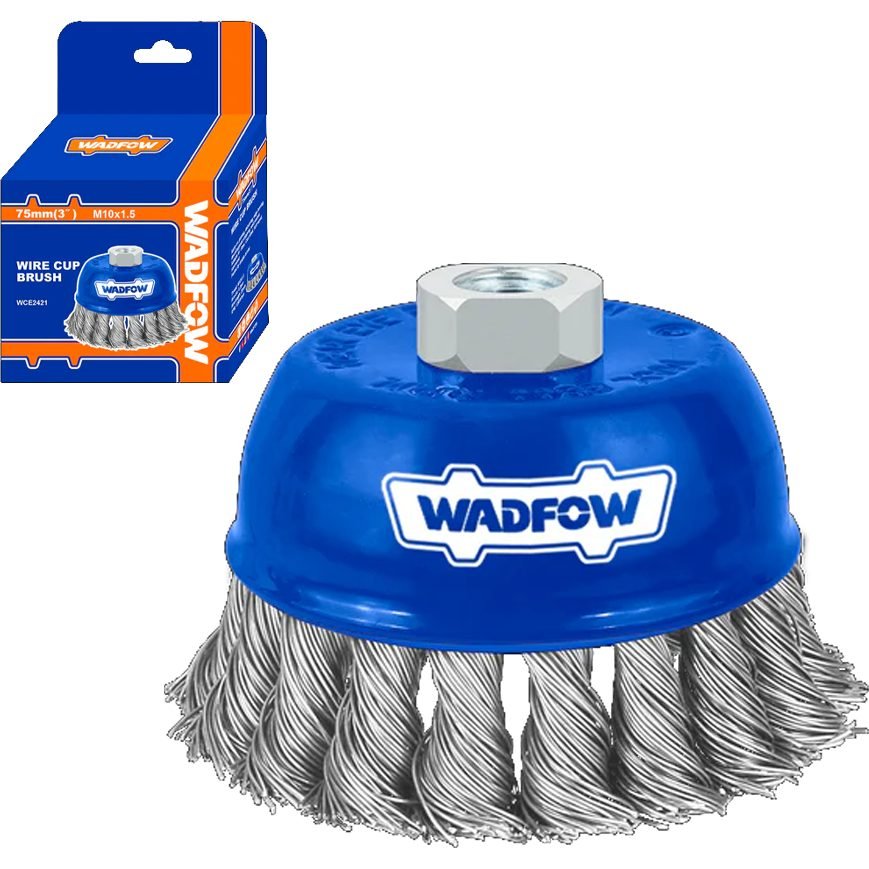 Wadfow Wadfow WCE2421 Wire Cup Brush Twisted, General Hardware Brushes & Cleaning — Southend Philippines