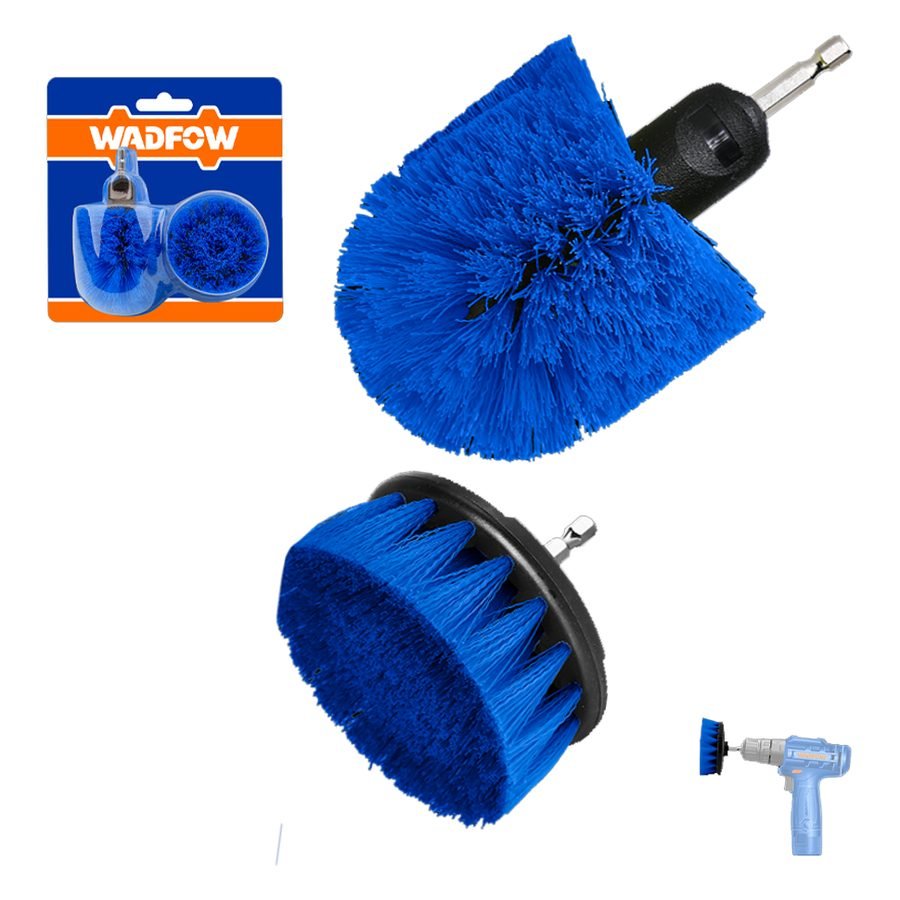 Wadfow Wadfow WND2402 Medium Bristle Brush Set 2 Pcs, General Hardware Brushes & Cleaning — Southend Philippines