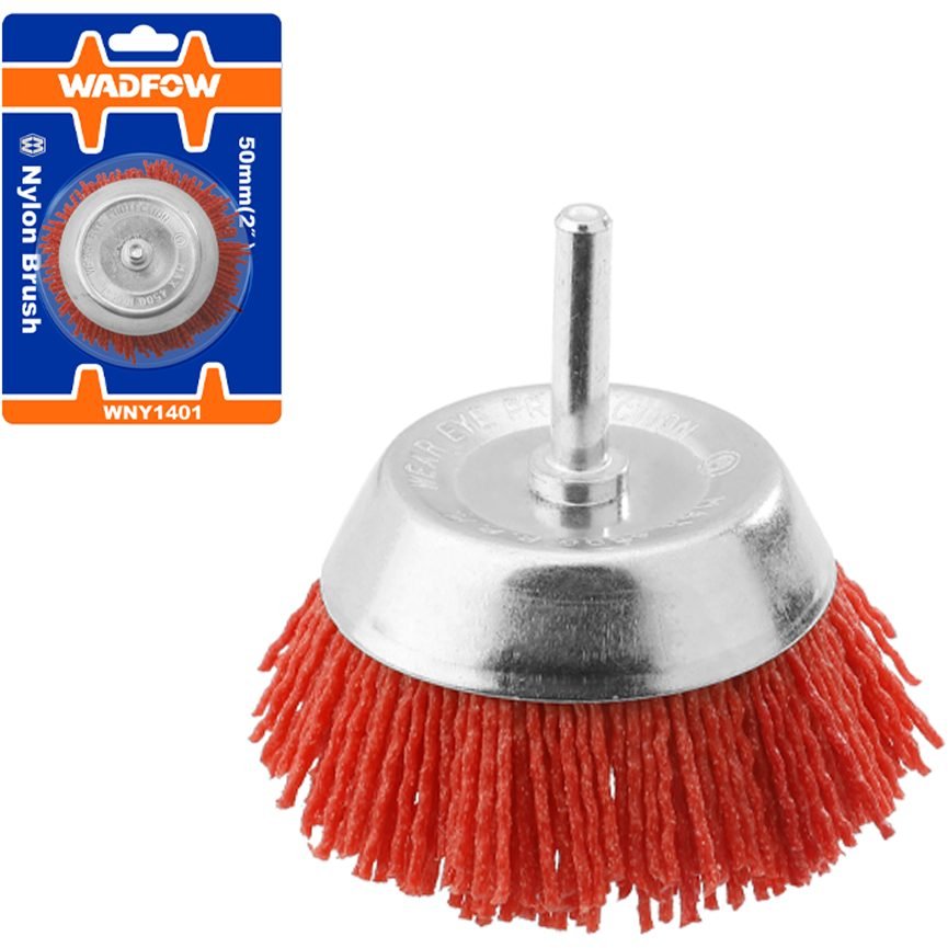Wadfow Wadfow WNY1402 Nylon Cup Brush 3" With 1/4" Shank, General Hardware Brushes & Cleaning — Southend Philippines