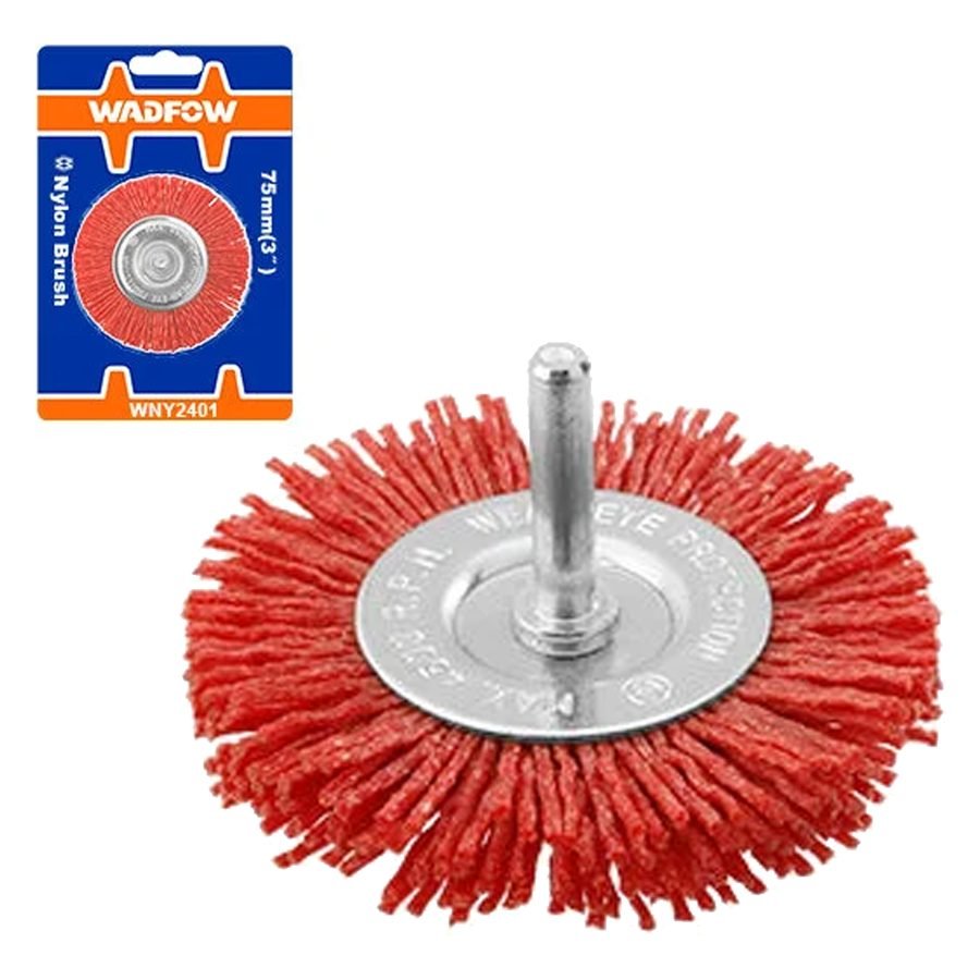 Wadfow Wadfow WNY2401 Circular Nylon Brush 3" With 1/4" Shank, General Hardware Brushes & Cleaning — Southend Philippines