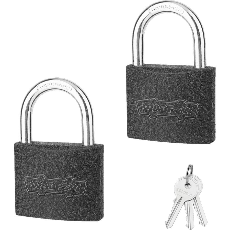 Wadfow WPD5442 Iron Padlock Set 38MM 2Pcs-Key-Alike