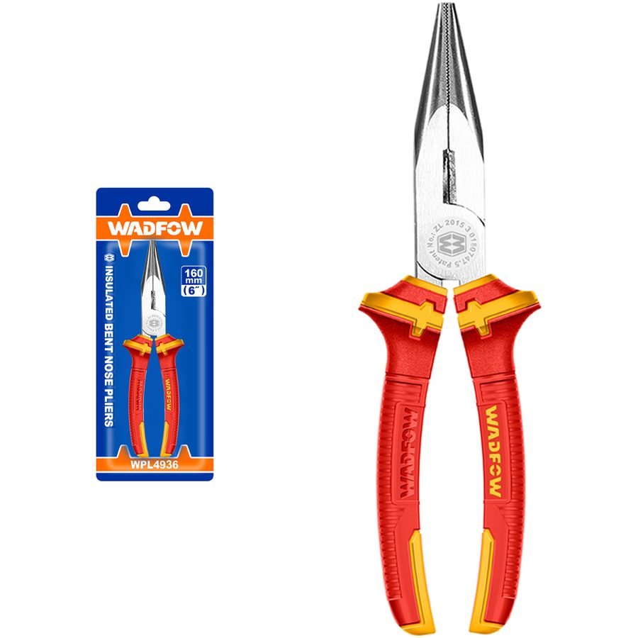 Wadfow Wadfow WPL4936 Bent Nose Insulated Pliers 6", General Hardware Pliers & Cutters — Southend Philippines