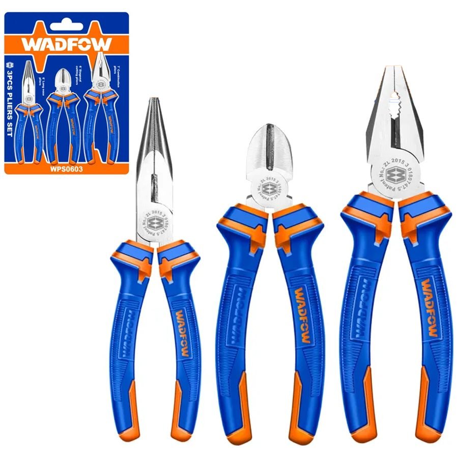 Wadfow Wadfow WPS0603 Pliers 3 Pcs Set, General Hardware Pliers & Cutters — Southend Philippines